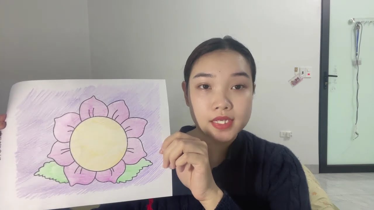 Relax and color with me a sunflower and a zoo with different kind of animals picture