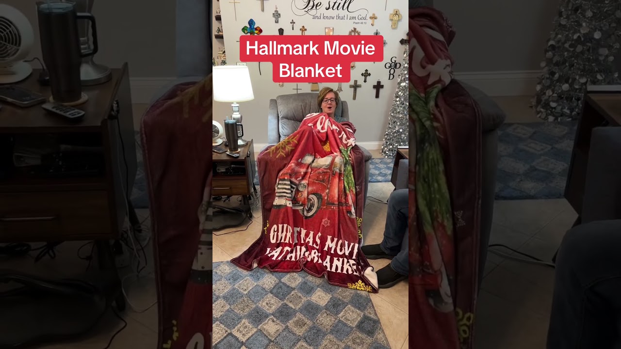 Cozy Hallmark Blanket for Christmas Gifts #fok #hallmark