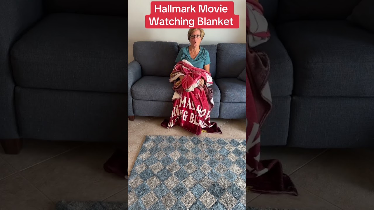 Cozy up with a hallmark christmas movie blanket! #fyp #hallmark #christmas
